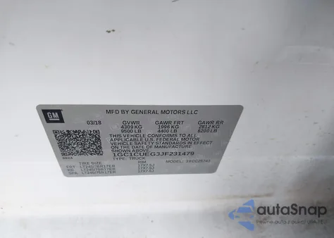 2018 Chevrolet Silverado 2500Hd Wt z USA, uszkodzony, nr VIN 1GC1CUEG3JF231479